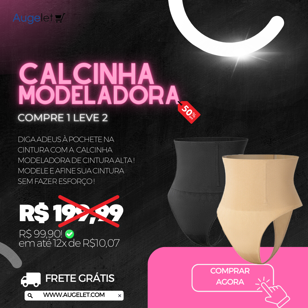 SlimFit Duo™ - Calcinha Modeladora de Cintura Alta - augelet